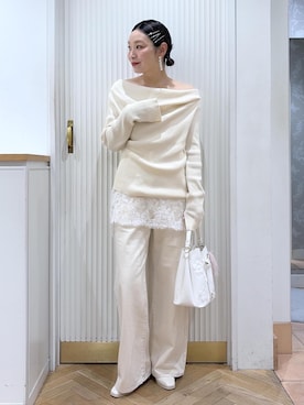「VIS（ビス）のアイテム（アクセサリー）」を使った、namieさん（レディース・157cm）の秋コーディネート
