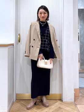 「アイテム（ワンピース）」を使った、namieさん（レディース・157cm・40代）の秋コーディネート