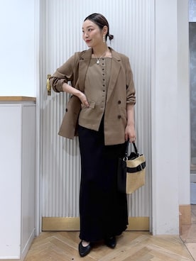 「Juze（ジュゼ）のアイテム」を使った、namieさん（レディース・157cm）の夏コーディネート