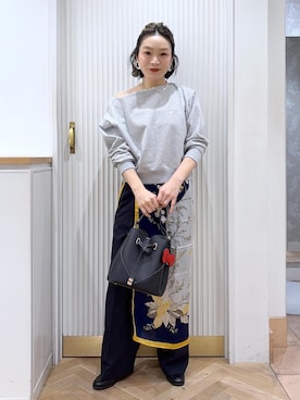 「VIS（ビス）のアイテム（トップス）」を使った、namieさん（レディース・157cm）の春コーディネート