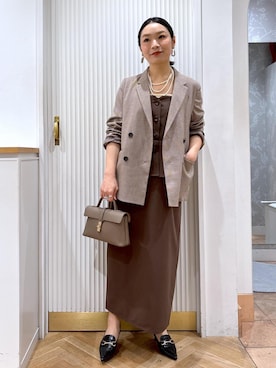 「アイテム（ワンピース/ドレス）」を使った、namieさん（レディース・157cm・40代）の秋コーディネート