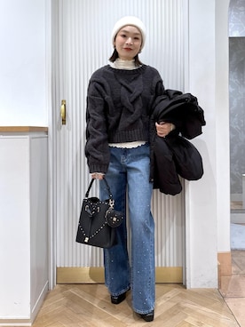 「冬コーデ」｜namieさん（レディース・157cm）の冬コーディネート