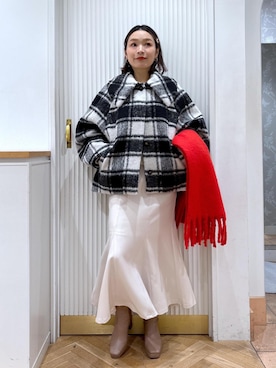 「アイテム（ピアス（両耳用））」を使った、namieさん（レディース・157cm・40代）の秋コーディネート