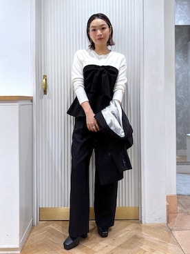 「アイテム（アクセサリー）」を使った、namieさん（レディース・157cm）の秋コーディネート