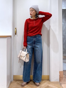 「アイテム（ハンドバッグ）」を使った、namieさん（レディース・157cm・40代）の秋コーディネート