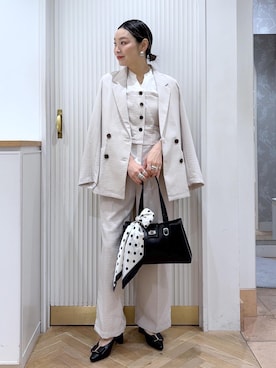 「スーツ」｜namieさん（レディース・157cm）の春コーディネート