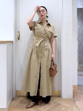 「半袖」｜namieさん（レディース・157cm）の春コーディネート