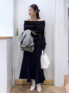 「VIS（ビス）のアイテム（トップス）」を使った、namieさん（レディース・157cm）の秋コーディネート