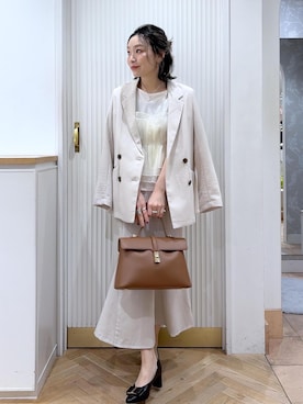 「VIS（ビス）のアイテム（アクセサリー）」を使った、namieさん（レディース・157cm）の春コーディネート