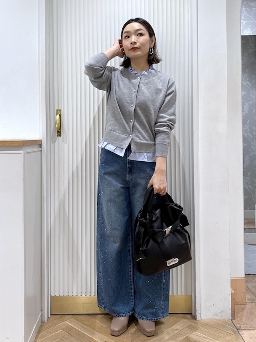 セール】ビジューデニムパンツ（デニムパンツ）｜VIS（ビス）の