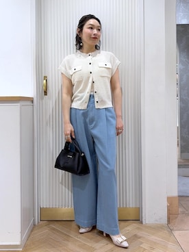 「VIS（ビス）のアイテム」を使った、namieさん（レディース・157cm）の春コーディネート