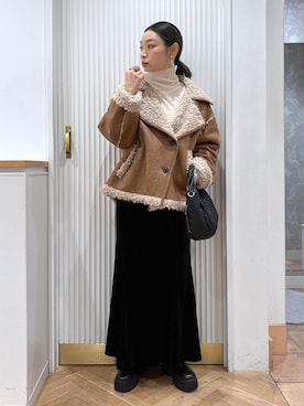 「アイテム（ニット/セーター）」を使った、namieさん（レディース・157cm・40代）の秋コーディネート