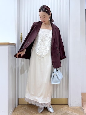 「VIS（ビス）のアイテム（バッグ）」を使った、namieさん（レディース・157cm）の夏コーディネート