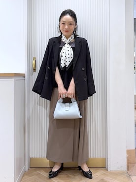 「VIS（ビス）のアイテム（トップス）」を使った、namieさん（レディース・157cm）の春コーディネート