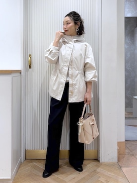 「VIS（ビス）のアイテム（パンツ）」を使った、namieさん（レディース・157cm）の春コーディネート