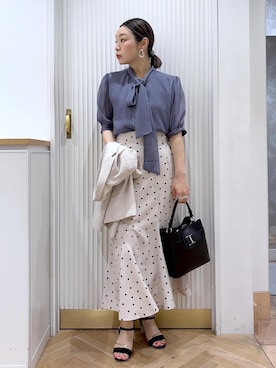 「VIS（ビス）のアイテム（ジャケット/アウター）」を使った、namieさん（レディース・157cm）の夏コーディネート