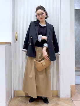 「Juze（ジュゼ）のアイテム」を使った、namieさん（レディース・157cm）の春コーディネート