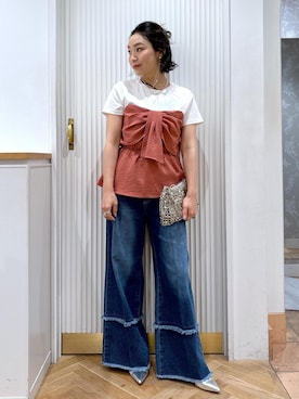 「パンツスタイル」｜namieさん（レディース・157cm・40代）の夏コーディネート