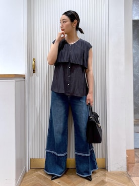 「アイテム（パンプス）」を使った、namieさん（レディース・157cm・40代）の夏コーディネート