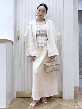 「VIS（ビス）のアイテム（ジャケット/アウター）」を使った、namieさん（レディース・157cm）の夏コーディネート