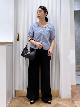 「アイテム（バレエシューズ）」を使った、namieさん（レディース・157cm・40代）の秋コーディネート