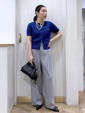 「VIS（ビス）のアイテム（トップス）」を使った、namieさん（レディース・157cm）の春コーディネート