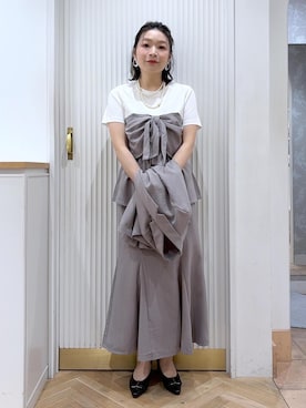 「卒業式コーデ」｜namieさん（レディース・157cm）の春コーディネート