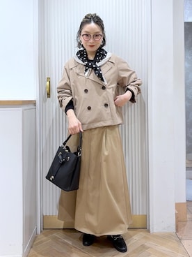 「VIS（ビス）のアイテム（バッグ）」を使った、namieさん（レディース・157cm）の春コーディネート