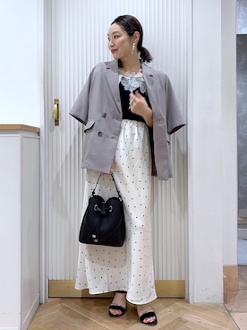「Juze（ジュゼ）のアイテム」を使った、namieさん（レディース・157cm）の夏コーディネート