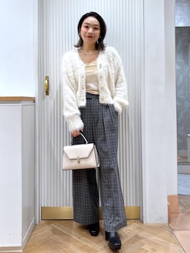 「アイテム（ネックレス）」を使った、namieさん（レディース・157cm・40代）の秋コーディネート