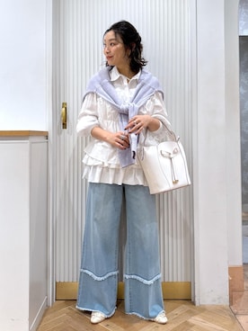 「アイテム（キャミソール）」を使った、namieさん（レディース・157cm・40代）の秋コーディネート