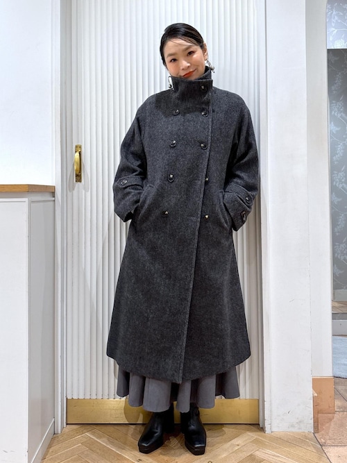 尾州シャギースタンドカラーロングコート/WEB限定PS・TMサイズ（その他