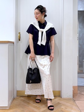 「Juze（ジュゼ）のアイテム」を使った、namieさん（レディース・157cm）の夏コーディネート
