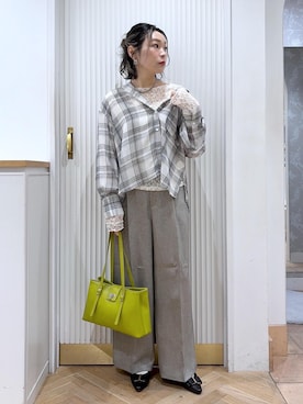 「VIS（ビス）のアイテム」を使った、namieさん（レディース・157cm）の春コーディネート