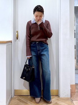 「VIS（ビス）のアイテム」を使った、namieさん（レディース・157cm）の秋コーディネート