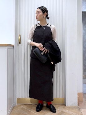 「Juze（ジュゼ）のアイテム」を使った、namieさん（レディース・157cm）の春コーディネート