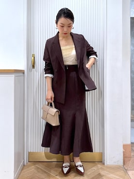 「お仕事コーデ」｜namieさん（レディース・157cm）の秋コーディネート