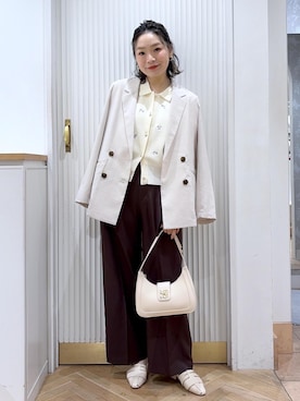「VIS（ビス）のアイテム」を使った、namieさん（レディース・157cm）の春コーディネート