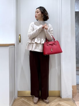 「VIS（ビス）のアイテム」を使った、namieさん（レディース・157cm）の冬コーディネート