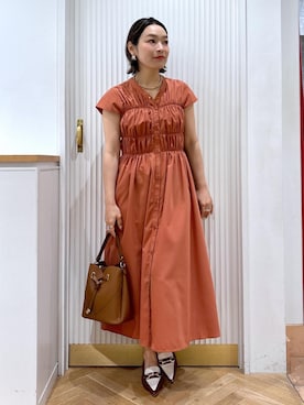 「アイテム（パンプス）」を使った、namieさん（レディース・157cm・40代）の夏コーディネート