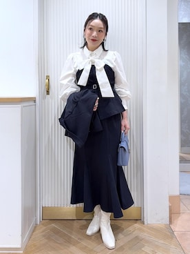 「VIS（ビス）のアイテム（トップス）」を使った、namieさん（レディース・157cm）の秋コーディネート