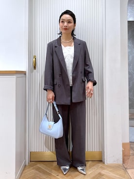 「アイテム（テーラードジャケット）」を使った、namieさん（レディース・157cm・40代）の夏コーディネート