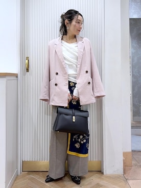 「Juze（ジュゼ）のアイテム」を使った、namieさん（レディース・157cm）の春コーディネート