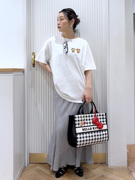 「Juze（ジュゼ）のアイテム」を使った、namieさん（レディース・157cm）の夏コーディネート