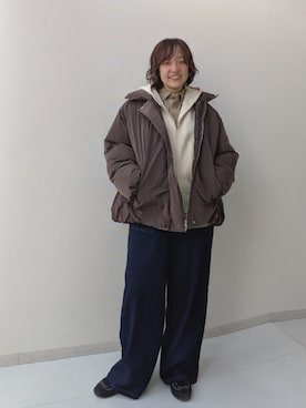 「レディースファッション」｜「アイテム（ジャケット/アウター）」を使った、yuyuさん（レディース・159cm）の秋コーディネート