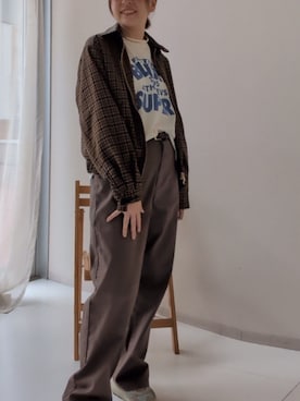「nissen（ニッセン）のアイテム」を使った、yuyuさん（レディース・157cm）の秋コーディネート
