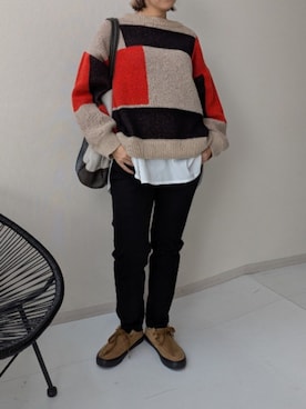 「アイテム（バレエシューズ）」を使った、yuyuさん（レディース・157cm）の秋コーディネート