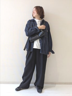 「nissen（ニッセン）のアイテム（ジャケット/アウター）」を使った、yuyuさん（レディース・159cm）の春コーディネート