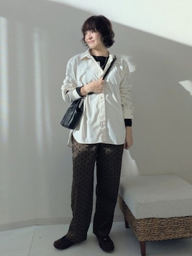「アイテム（チュニック）」を使った、yuyuさん（レディース・159cm・30代）の秋コーディネート