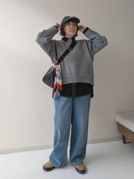 「アイテム（バレエシューズ）」を使った、yuyuさん（レディース・159cm・30代）の秋コーディネート